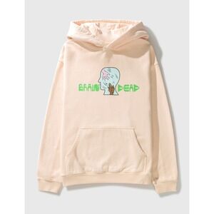 Brain Dead  Handheld Graphic Hoodie Cream‎ Size M Streetwear Reasonable Doubt